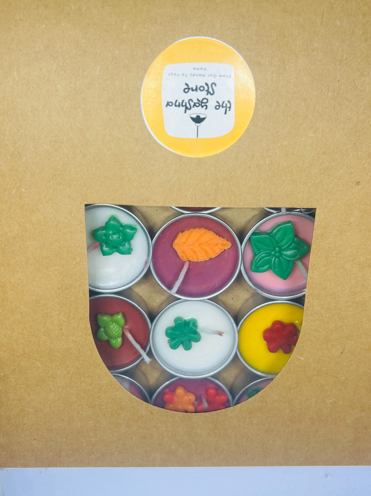 25-Piece Flower Tealight Candle Set – Decorative & Festive Aroma Candles