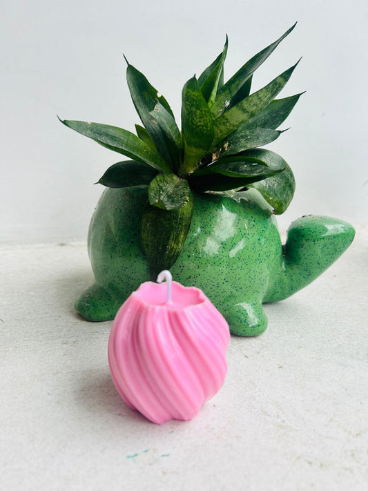 Pack of 2 Handmade Soy Wax Spiral Candles – Eco-Friendly Home Décor & Gift