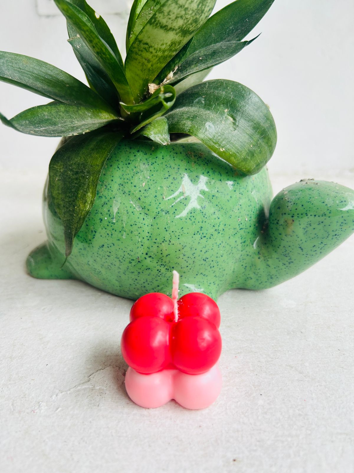 Pack of 4 Mini Bubble Candles | Decorative Wax Candles for Home Décor, Parties & Gifting