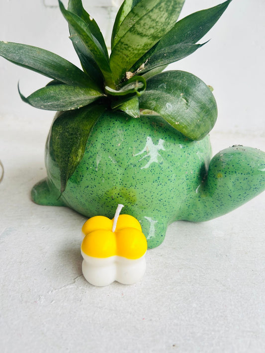 Pack of 4 Mini Bubble Candles | Decorative Wax Candles for Home Décor, Parties & Gifting