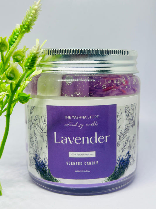 Scented Soy Wax Jar Candle – 400g | Handmade, Natural & Long-Lasting