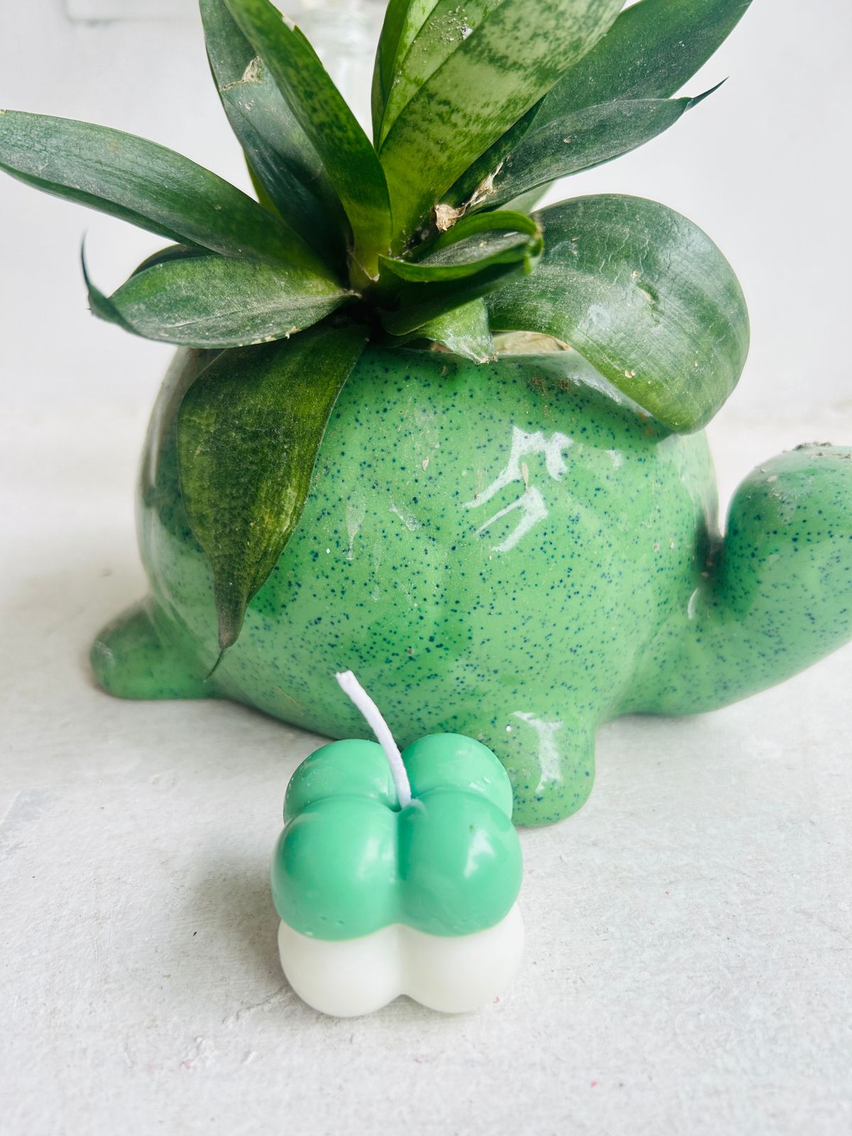 Pack of 4 Mini Bubble Candles | Decorative Wax Candles for Home Décor, Parties & Gifting